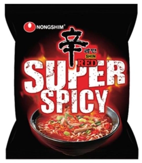 Nongshim Shin red super spicy 120g černý